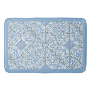 Ceramic Lace light blue, Bath Mat