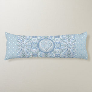 Ceramic Lace light blue, Body Pillow