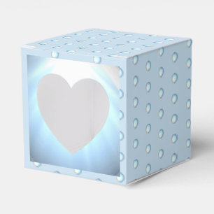 Ceramic Lace Light Blue Favor Box