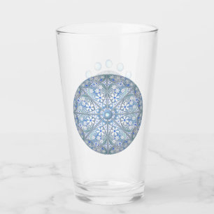 Ceramic Lace light blue Glass