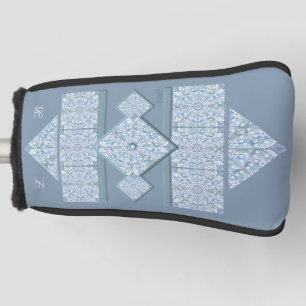 Ceramic lace Light blue Golf Head Cover
