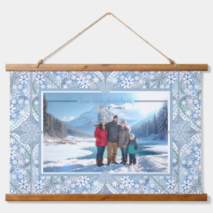 Ceramic Lace Light Blue Hanging Tapestry