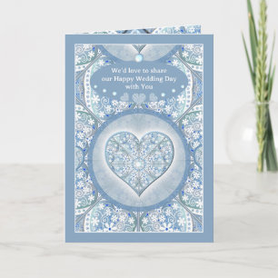 Ceramic Lace Light Blue Invitation
