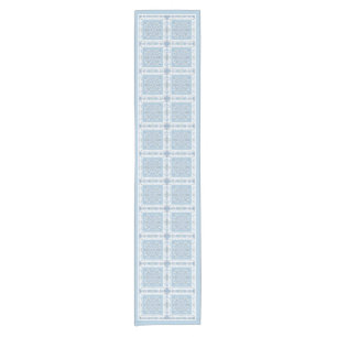 Ceramic Lace Light Blue Short Table Runner