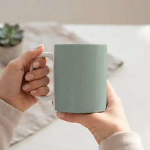 Ceramic Light Green Pastel Solid Color Mug