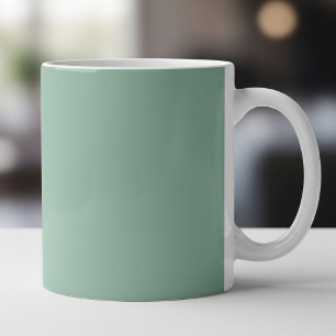 Ceramic Light Green Pastel Solid Color Mug