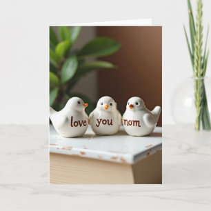 Ceramic Love You Mom Card