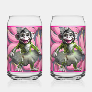 Ceramic Monkey Soda Glass