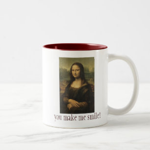Ceramic Mug with Mona Lisa