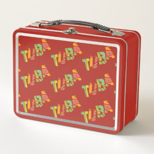 Ceramic Ornament Metal Lunch Box