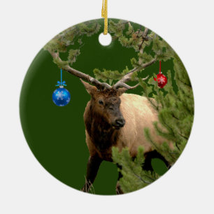 Ceramic ornament of elk