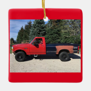Ceramic Ornament  pickup truck