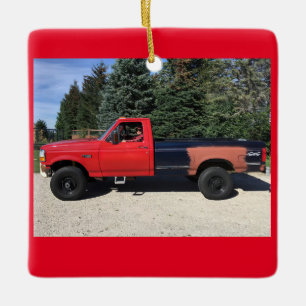 Ceramic Ornament  pickup truck