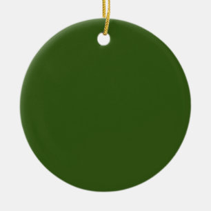 Ceramic Ornaments Circle Custom Holiday