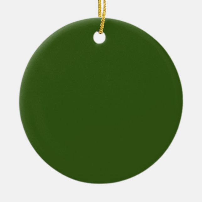 Ceramic Ornaments | Circle | Custom | Holiday (Front)