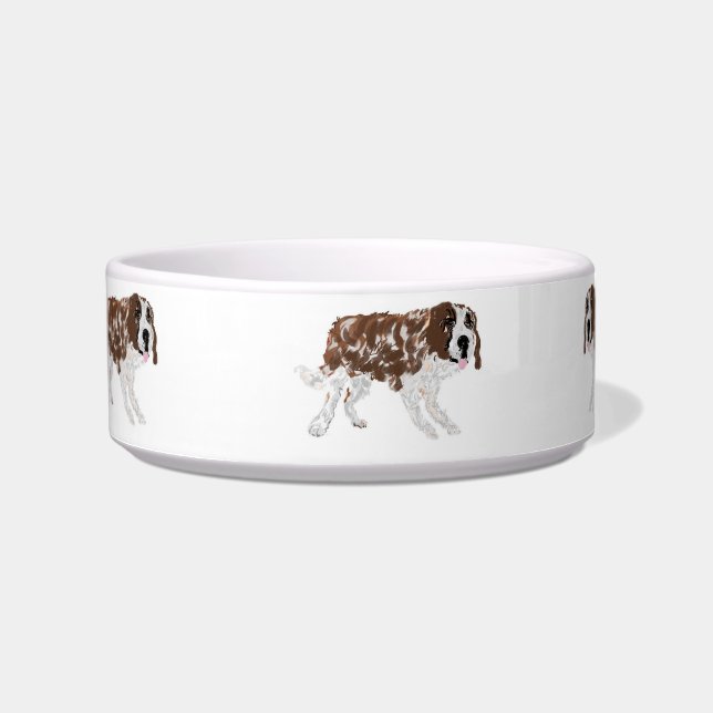 Ceramic Pet Bowl :  Mans Best Friend (Front)