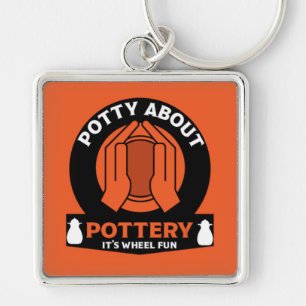 Ceramic Pottery Maker Keychain