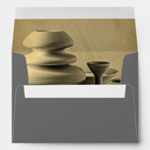 Ceramic Pottery Still Life Charcoal Pencil Sketch