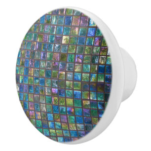 Ceramic Shiny Multicolor Tiles Ceramic Knob