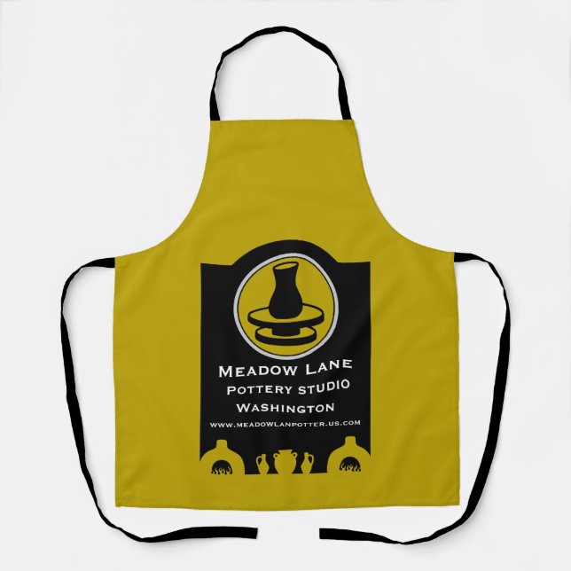 Ceramic Studio Potter Business Promotion Apron (Front)