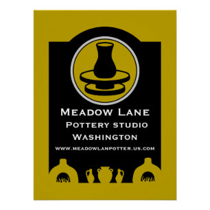 Ceramic Studio Potter Business Promotion Poster