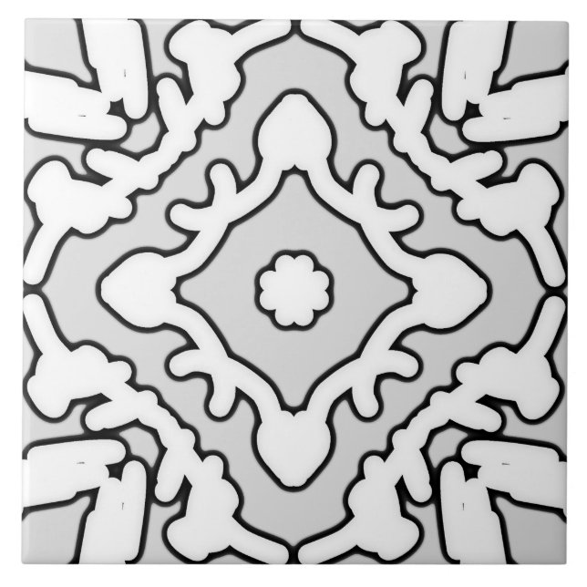 Ceramic Tile, An elegant white classic design   Tile (Front)