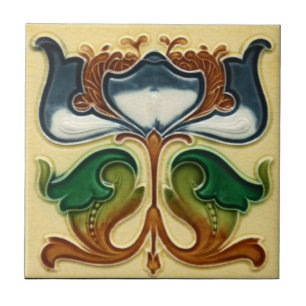 Ceramic Tile - Art Nouveau Floral