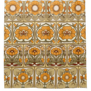Ceramic Tile: Art Nouveau Style.