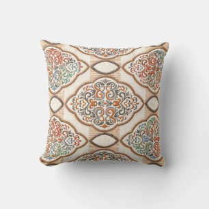 Ceramic Tile: Artistic Wall Decor Throw Pillow