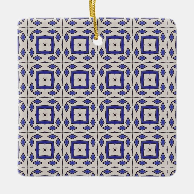 Ceramic tile azulejo Portuguese Ornament  (Front)