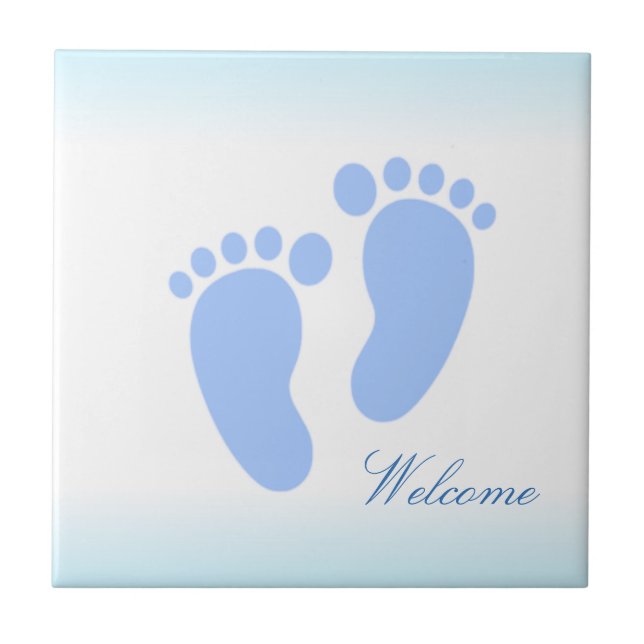 Ceramic Tile Baby Welcome (Front)