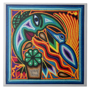 Ceramic Tile - Bird & Moon