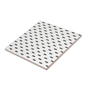 Ceramic Tile Black and White Stripe