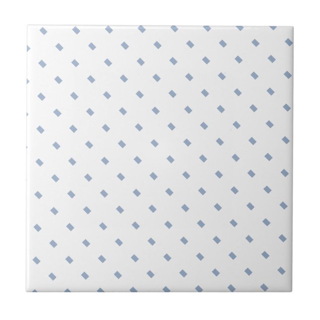 Ceramic Tile  Blue Stripe Square (Front)
