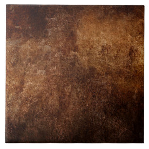 Ceramic Tile - Brown Rust Textured Tile