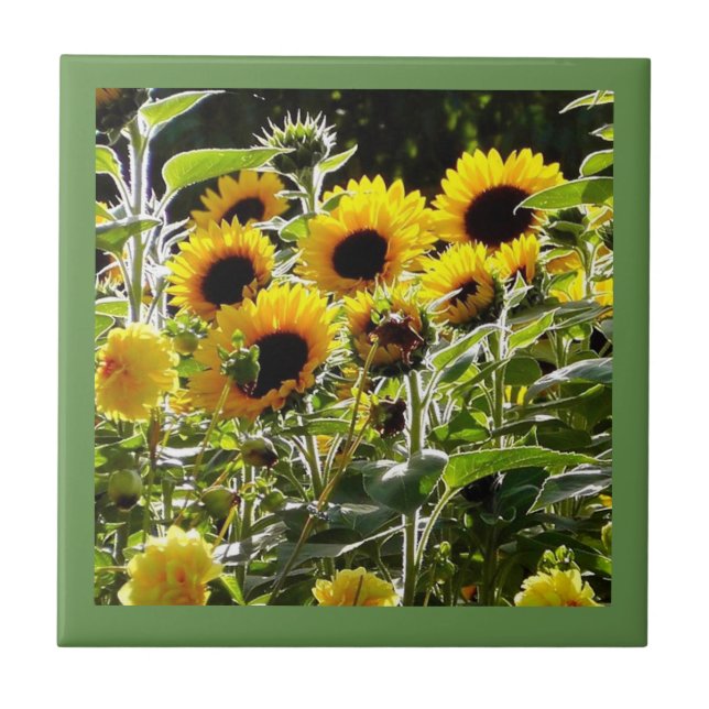 Ceramic tile can be used as coaster or spoon rest (Front)