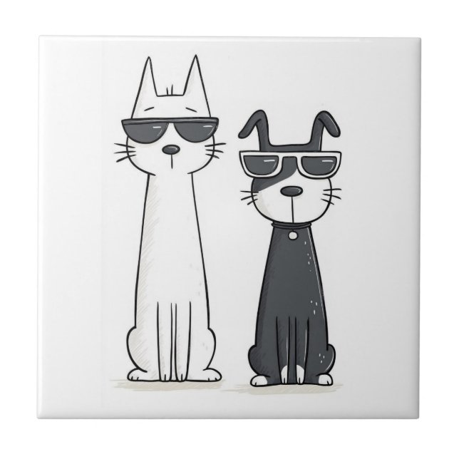 Ceramic Tile Cat Kitten (Front)