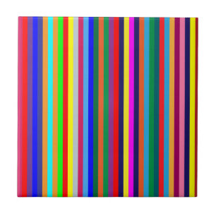 Ceramic Tile Colorful Colors Stripes    