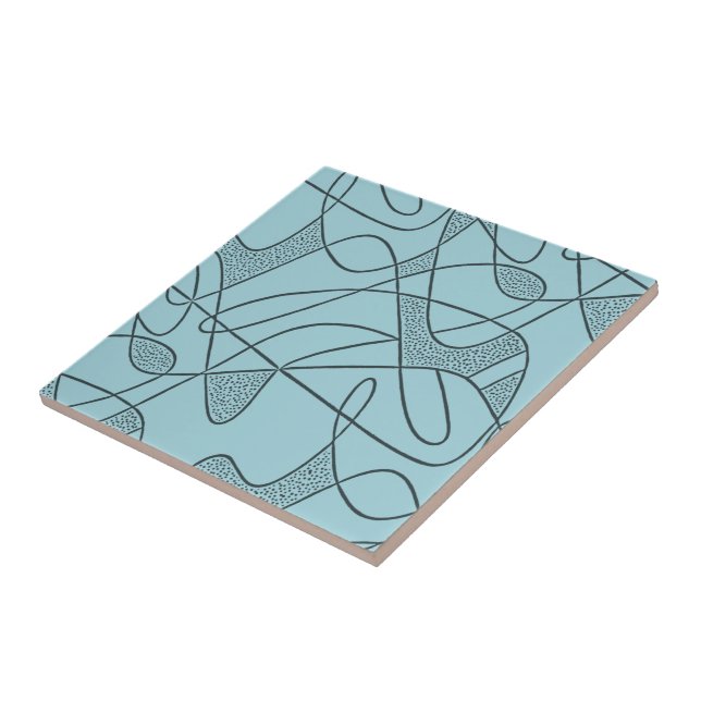 Ceramic Tile: CONTEMPO - AQUA MARINE Tile (Side)