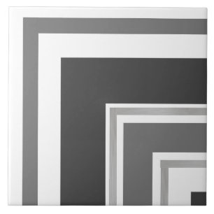 Ceramic Tile - Cool Grey Silver Split Corner