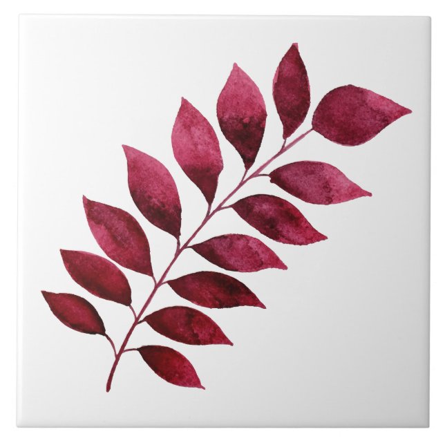 Ceramic Tile - Fern Purple (Front)