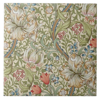 Ceramic tile fireplace William Morris designs 012