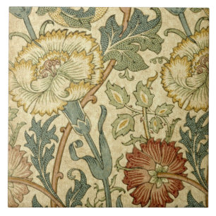 Ceramic Tile - Floral Vintage Print
