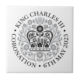 Ceramic Tile for 2023 Coronation - Black