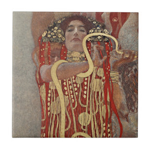 CERAMIC TILE : GUSTAV KLIMT : HYGIEIA : 1907