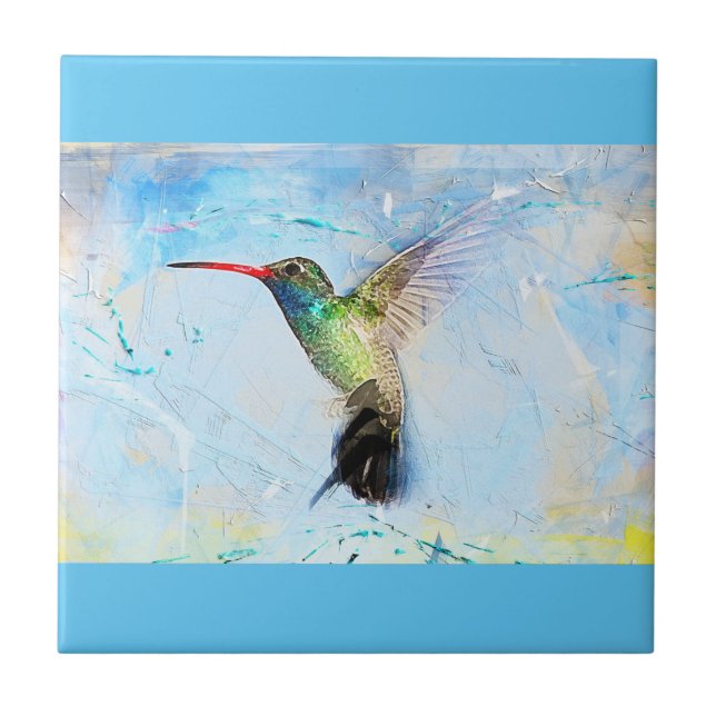 Ceramic tile Hummingbird (Front)