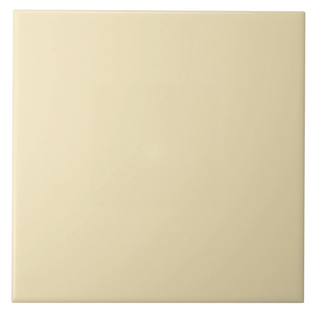 Ceramic Tile - Pale Yellow  (Front)