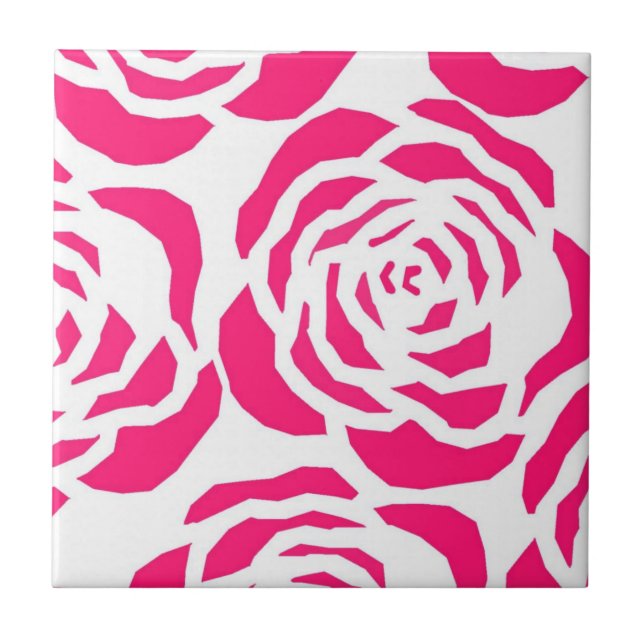 Ceramic Tile Pink Leopard (Front)