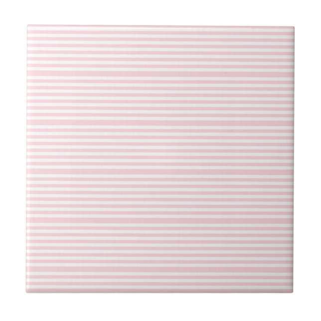Ceramic Tile Pink Stripe  (Front)