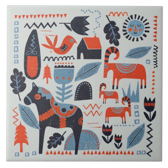 Ceramic Tile - Scandinavian Collection (Front)